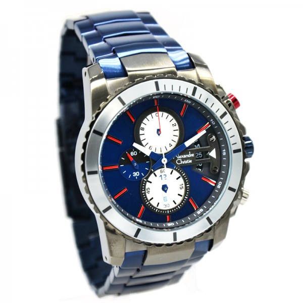 Alexandre Christie AC 6455 Gun Blue Man MCBGUBU